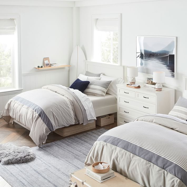 Pottery barn panel bed deals